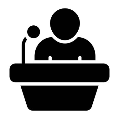 Bir kabartma tasarımı, konuşma ikonu