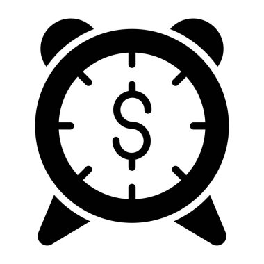 Katı bir tasarım, zamanlayıcı simgesi