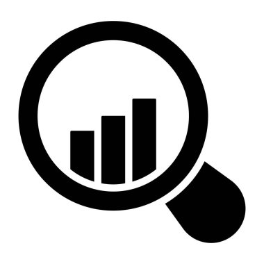 Katı bir tasarım, grafik arama simgesi