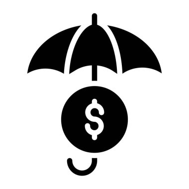 Para koruma kabartma tasarımı simgesi