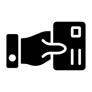 Sağlam bir tasarım, kart verme simgesi