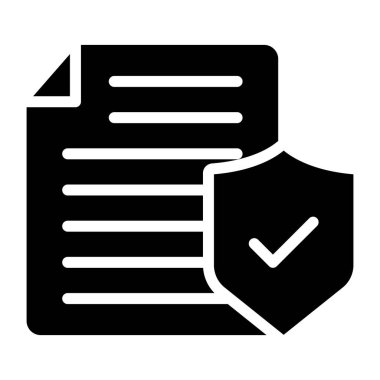 Bir kabartma tasarımı, güvenlik listesinin simgesi