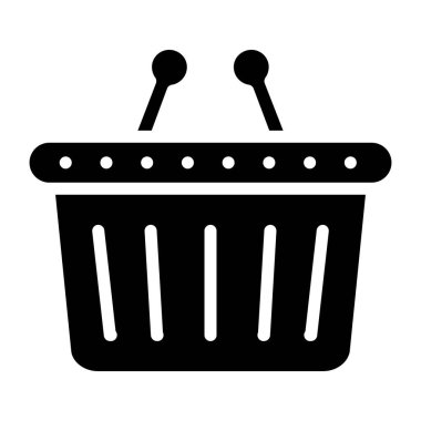 Bir kabartma tasarımı, çevrimiçi sepetin simgesi