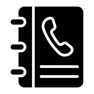 Sağlam bir tasarım, telefon rehberinin simgesi