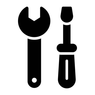 Bir kabartma tasarımı, araçları ayarlama simgesi