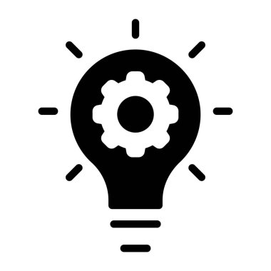 Bir kabartma tasarımı, fikir geliştirme ikonu