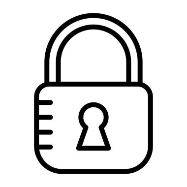 Bir tasarım, kilit simgesi