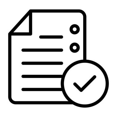 Bir doğrusal tasarım, yapılacaklar listesinin simgesi