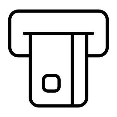 Bir özet tasarımı, atm makinesinin simgesi