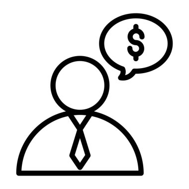 Bir doğrusal tasarım, simsar simgesi