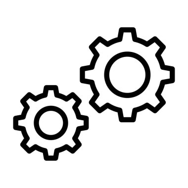 Bir tasarım, vites simgesi