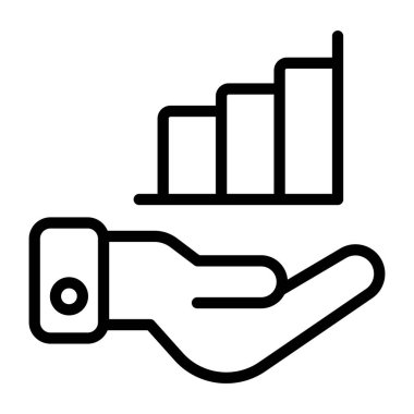 Bir tasarım, el grafiğinin simgesi