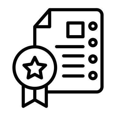 Bir özet tasarımı, sertifika simgesi