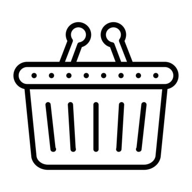 Bir tasarım, çevrimiçi sepetin simgesi