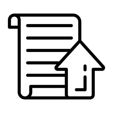 Bir doğrusal tasarım, dosya yükleme simgesi