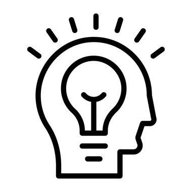 Bir doğrusal tasarım, yenilikçi kişinin simgesi