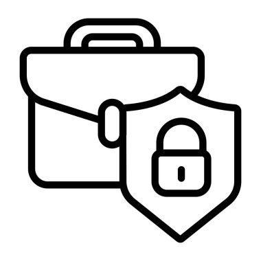 Bir doğrusal tasarım, iş güvenliği simgesi