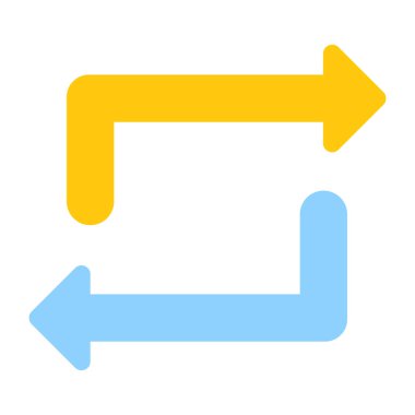 Ters yönde okların premium indirme vektörü