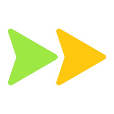 İleri okun modern biçim simgesi