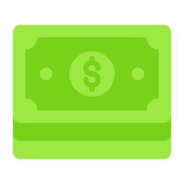 A modern style icon of banknotes