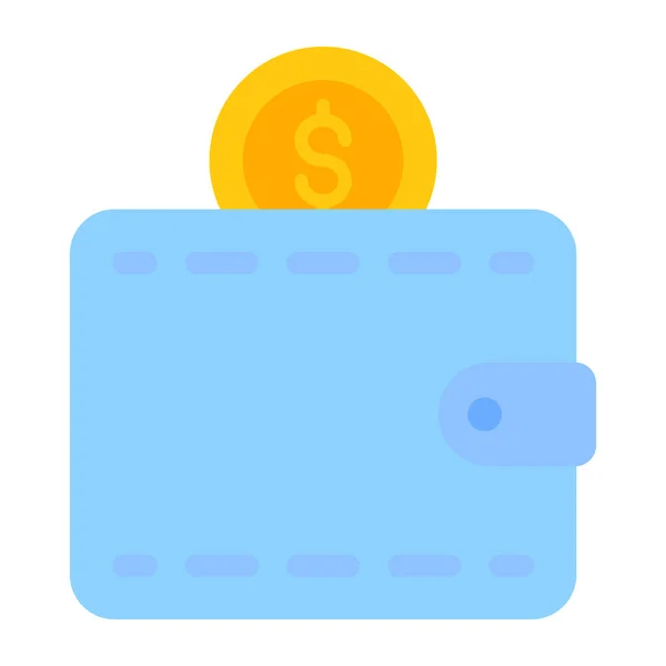 Een Icoon Ontwerp Van Cash Wallet — Stockvector