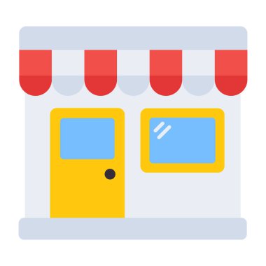 A modern style icons of shop architecture