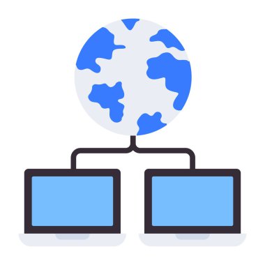 Düz tasarım, bağlı aygıtların simgesi