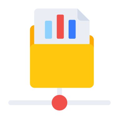 Düz dizayn, ağ dizininin simgesi