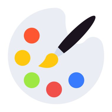 Boya paletinin son moda vektör tasarımı