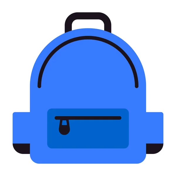 Icono Del Bolso Escuela Diseño Del Vector Mochila — Vector de stock