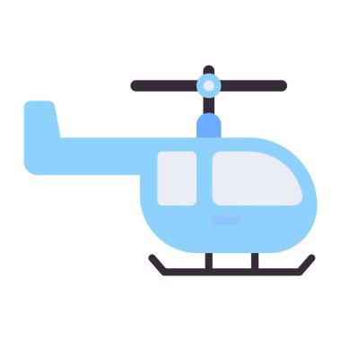 Karalama tasarımında helikopter vektör simgesi