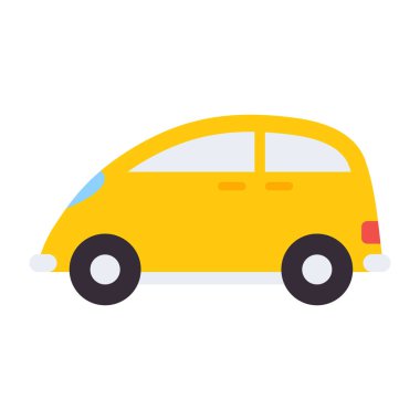 Minicar 'ın düz vektör tasarımı