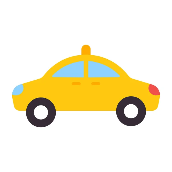 Diseño Vector Plano Taxi — Vector de stock