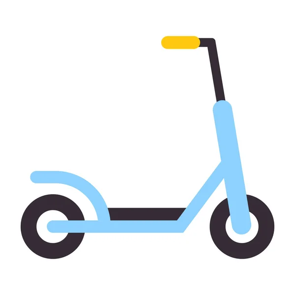 Ícone Mini Scootie Design Vetorial Editável Plana — Vetor de Stock