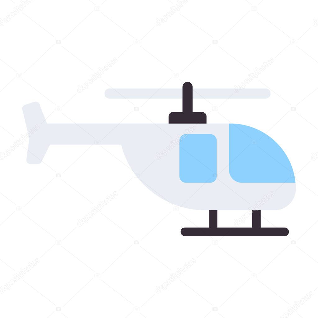 Copter vector icon in doodle design