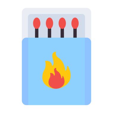 Düz dizayn, kibrit kutusu simgesi