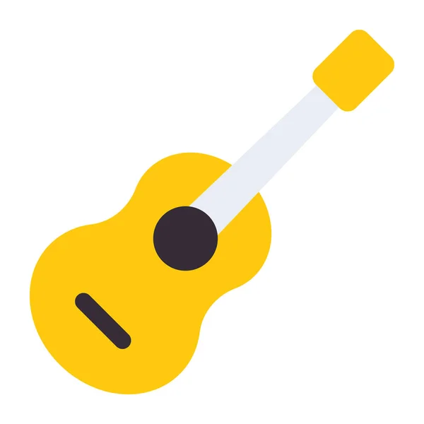 Flat Design Icon Guitar — Stock Vector