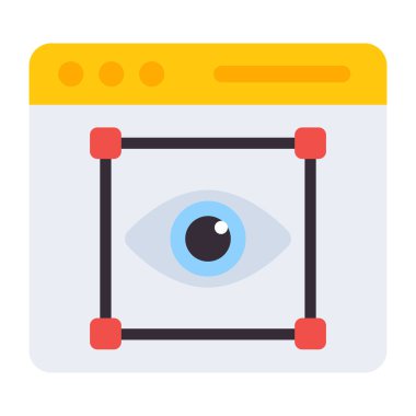 Düz dizayn, web izleme simgesi
