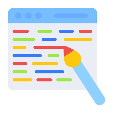 Düz tasarım, web sitesi yazma simgesi