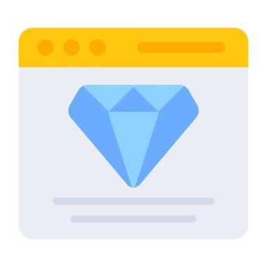 Düz tasarım, kalite güvencesi ağı simgesi