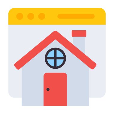 Düz tasarım, ana sayfanın simgesi