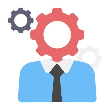 Yöneticinin modaya uygun bir vektör tasarımı