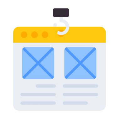 Düz dizayn, ağ kablosu simgesi