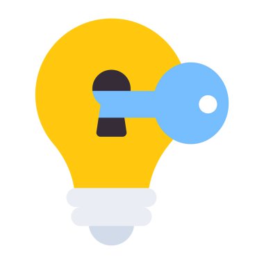 Düz dizayn, anahtar fikrin simgesi