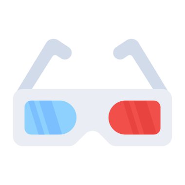 3D gözlüklerin premium indirme simgesi