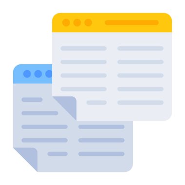 Düz dizayn, belge simgesi