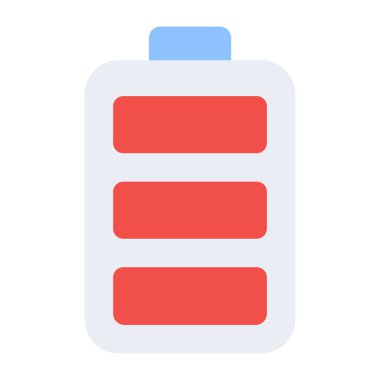 Düz tasarım, tam batarya simgesi