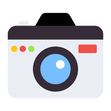 Düz dizayn, kamera simgesi