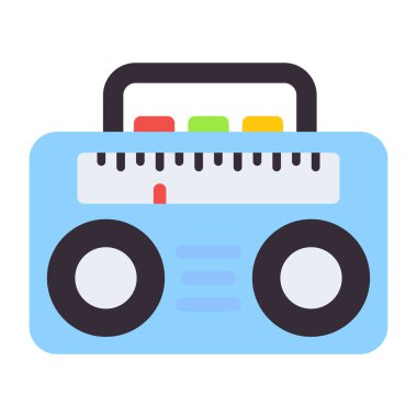 Düz dizayn, müzik kutusunun simgesi