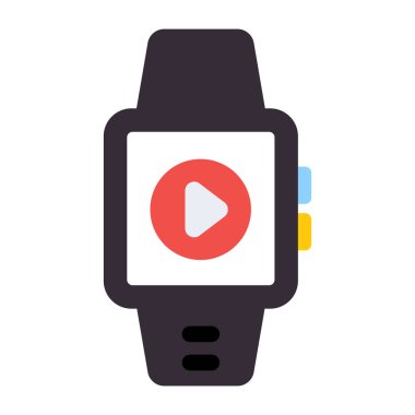 Düz dizayn, akıllı saatin simgesi